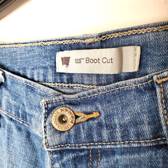 13) LEVI 515 Bootcut Sz.10 Short - Picture 2 of 4